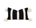 Adilah Moroccan Throw Pillow Cover-Black and White