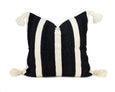 Adilah Moroccan Throw Pillow Cover-Black and White