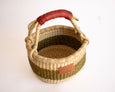Ami Green Stripe Mini Bolga Basket
