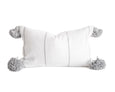 Ridha Pillow Cover - White & Grey