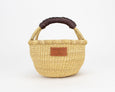 Kandiga Mini Bolga Basket - Dark Brown Handle