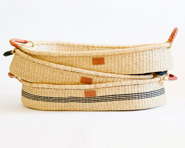 Tuako Changing Basket - Stripe - Heddle & Lamm