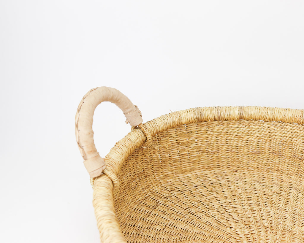 Jojo - Baby Changing Basket -  Natural Handle - Heddle & Lamm