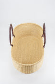 Pelu Moses Basket - Dark Brown Handle - Heddle & Lamm