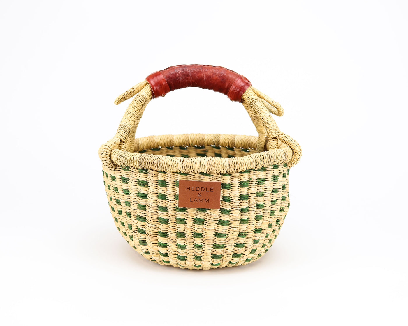 Jaha Mini Bolga Basket - Brown Handle